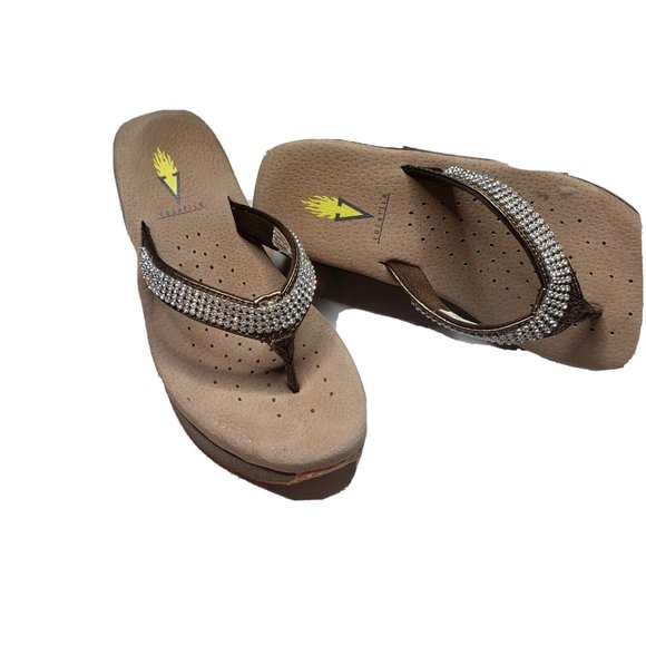 Volatile Tanorama Wedge Platform Flip Flop Sandals size 6 - Picture 5 of 11